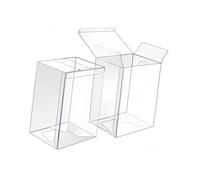 Elnwnnkc Scratchproof Card Collection Box With Clear Design PVC Packing Box Display Holder For Various Organzing Solution Collectible Storage