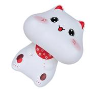 Elnwnnkc Smiling Successful Puss Statue Indoor Feng Shui Decoration Utilizing Sustainable Polystyrene Substance Green Puss Statue
