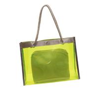 Elnwnnkc Stylish Clear PVC Bag for Women Lightweight Beach Bag with Spacious Interior Shoulder Purse and Cosmetic Pouches Set Transparent Purse
