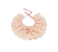 Elnwnnkc Sweet Print Kitten Collar Lace Scarf Adjustable Necklace with Small-bell Puppy Collar Accessories Pet Supplies Bib for Drool Bib for Drooling Bible Covers for Girls Cute