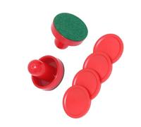 Elnwnnkc Table Hockey Pusher Set Standard Air Paddle and Pucks Goal Handle Pusher Replacement Part Easy to Use Standard Plastics Air Pushers and Pucks