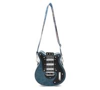 Elnwnnkc Trendy PU Leather Crossbody Bag in Guitar Shape Shoulder Bag with Adjustable Strap Suitable for Student and Band Members Guitar Shaped