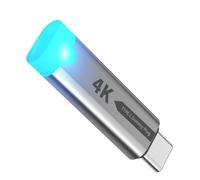 Elnwnnkc Type C to DisplayPort Virtual Graphics Adapter 4K 60Hz Aluminum Alloy Housing for Notebook Computer Workplace Usage Virtual Graphics Adapters