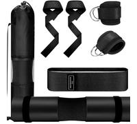 Elnwnnkc Type Polyester Fabric Hip Thrusts Set with Reinforced Stitching Shoulder Pad Suitable for Long Service Workout Use Nonslip Barbells Pad
