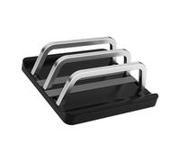 Elnwnnkc Vertical Laptop Stand 1/2 / 3 Slot Desktop Stand Holder Adjustable Dock Space Saving for Desk Notebook Adjustable Laptop Holder