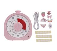 Elnwnnkc Visual Timer Cartoon Animal Countdown Timers 60 Minutes / 12H Kitchen Classroom Baking Clock for Teaching Meeting Cooking Visual Timer for Classroom