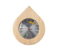 Elnwnnkc Wall Mount Sauna Temperature Humidity Gauge, Mechanical Wood Meter for Bathroom Spa Room Air Reading Accessory Wood Sauna Gauge Room Meter Bath Hygrometer Analog Humidistat Spa Wall Dry
