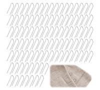 ELNX 100pcs 23mm Floral U-Pins, Double Prong Fork Pins for Sewing, Wreaths, Oasis Foam & Crafts