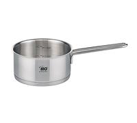 ELO 7243626 Saucepan with Long Handle, Stainless Steel, 16 cm, 1.3 L, Suitable for All Cookers, Grey