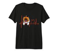 Elo Dog Heartbeat EKG Funny Dogs Owners & Lovers Premium T-Shirt