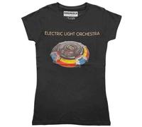 ELO T Shirt Mr Blue Sky Band Logo Official Womens Skinny Fit Black XL
