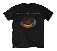ELO Men's Mr Blue Sky Album T-Shirt, Black, Large