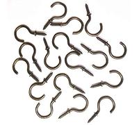 ELO MIT FREUDE KOCHEN! Bronze Cup Hooks 1 1/2" Key Mug Hooks Screw in (20-Pack) Bronze Oil Rubbed