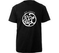ELO T Shirt Script Band Logo Official Mens Black S