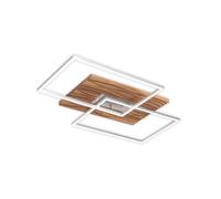 Elobra Atacama S LED ceiling light, oak/metal, wood