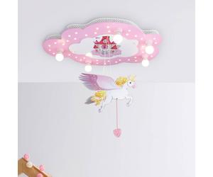 Elobra Castle children's ceiling light with a unicorn