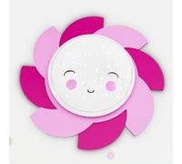 Elobra LED wall light Sun Starlight Smile, pink