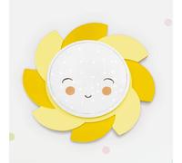 Elobra LED wall light Sun Starlight Smile, yellow