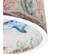 Elobra Pendant light 25/40 Sea animals, Ø 38 cm, colourful, plastic