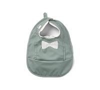 Elodie Details Baby Feeding Bib for Baby and Toddlers, Waterproof with Pocket, Scandinavian Design - Pebble Green, Green