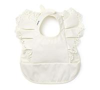 Elodie Details Baby Feeding Bib for Baby and Toddlers, Waterproof with Pocket, Scandinavian Design - Vanilla White