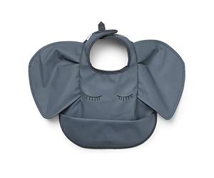 Elodie Details Baby Feeding Bib for Toddlers Waterproof Scandinavian Design - Humble Hugo, Blue