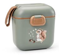 Elodie Details Bento Box for Children, BPA Free Lunch Box with Compartments, Includes Fork | Dishwasher & Microwave Safe Snack Holder for Nursery & School | 800ml | Chipmunk Darling
