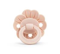 Elodie Details Binky Bloom Baby Dummies & Soothers Newborn 0-6 Months - Soft Silicone Dummy, Symmetrical Teat, BPA-Free Pacifier with Curved Ventilation Shield - Boys & Girls - Powder Pink