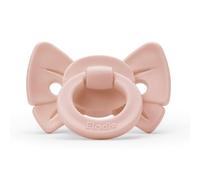 Elodie Details Binky Bow Babyschnuller - Kiefergerechter Silikon-Schnuller ab 3+ Monaten - BPA-freier Beruhigungssauger - 3 Belüftungslöcher - Frei von Schadstoffen - Mädchen & Jungen - Misty Pink