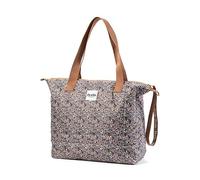 Elodie Details Changing Bag Soft Shell - Tote Nappy Bag - Stroller Strap and Changing Mat included - Blue Garden