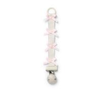 Elodie Details Dummy Clip for Baby - Soother Chain & Pacifier Clip for Boys Girls, BPA Free Universal Soother Holder, Recycled Polyester Dummy Chain Newborn Gift Unisex - All About Bows