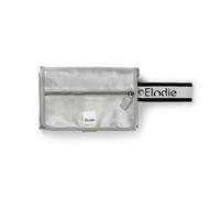 Elodie Details Portable Changing Mat Foldable Wipeable Compact, Terry Cloth Cover Machine Washable, Front Wipes Pocket Wrist Strap Travel Nappy Change Pad Newborn Baby Gift, Silver Sheen