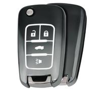 ELOHEI for Chevy Key Fob Cover, Soft TPU Key Case Cover for Chevy Equinox Camaro Cruze Malibu Sonic Volt Park Impala Buick Encore Allure Regal