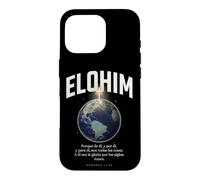 Elohim All Things Are From Him Christian Spanish Bible Verse Case for iPhone 16 Pro