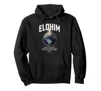 Elohim All Things Are From Him Christian Spanish Bible Verse Pullover Hoodie