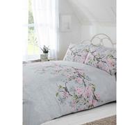 Eloise Floral Duvet Cover Set Rapport Grey Double