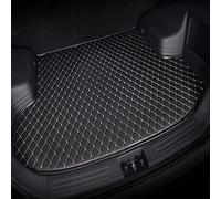 ELOKO Leather Car Boot Mat for Genesis GV80 G70 For Coupe G80 GV70 G90 GV90 For AWD Custom, Waterproof Anti-Scratch Non-Slip Trunk Pad, Cargo Tray Protector Liners Accessories,Black-beige