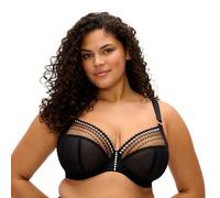 Elomi Women's Matilda Unlined Plunge Underwire Bra, Opaque, Black, 32K US