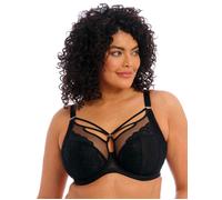 Elomi Womens Brianna Plunge Bra - Black Polyamide - Size 36GG