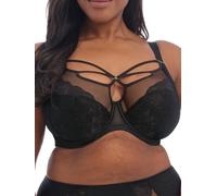 Elomi Women's Plus Size Brianna Strappy Underwire Plunge Bra, Black, 40FF