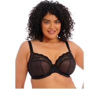 Elomi Women's Charley Stretch Lace Underwire Plunge Bra, Black, 42HH