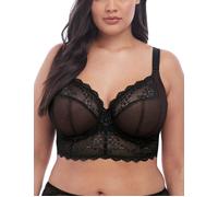Elomi Women's Charley Longline Underwire Bralette Plunge Bra, Opaque, Black, 40H US