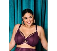 Elomi Kintai Underwire Plunge Bra, Red, Size 42Ff, Women Red