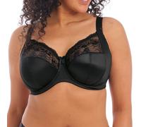 Elomi Women's Morgan Underwire Banded Stretch Lace Full Coverage Bra, Black, 36JJ UK