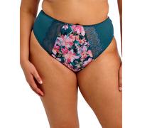 Elomi Lucie High Leg Brief - Teal Floral - XL - 16