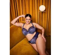 Elomi Lucie Underwire Plunge Bra, Navy, Size 40F, Women Navy