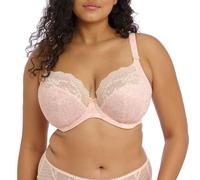 Elomi Plunge Bra Lucie – Underwired, Non-Padded Three-Section Stretch Lace – 36GG Pale Blush
