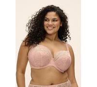 Elomi Lucie Bra Plunge Wired Three Section Stretch Lace Bras Lingerie
