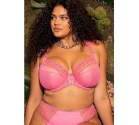 Elomi Women's Matilda Plunge Bra, Sheer, Wild Cherry, 38DD