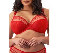 Elomi Womens Matilda Plunge Side Support Bra - Red Polyamide - Size 38E